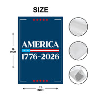 250 Years American Garden Flag, Patriotic 250th Anniversary Yard Flag, Celebrate Independence, Liberty National Pride Garden Decor