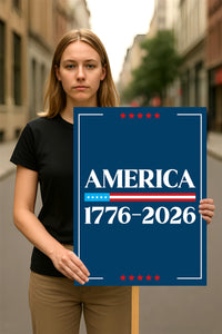 250 Years American Poster Sign, Patriotic 250th Anniversary Decor, Celebrate Independence Liberty National Pride Wall Art USA