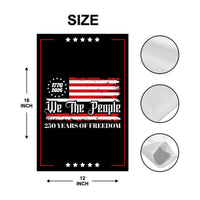 250 Years American Garden Flag, Patriotic 250th Anniversary Yard Flag, Celebrate Independence, Liberty National Pride Garden Decor
