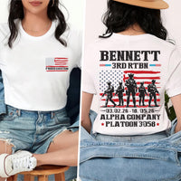 Custom Military Graduation Hoodie, Family Day Boot Camp Shirt, Proud Military Family Tee, Bootcamp Support Tee, Graduation Gifts, Front Back