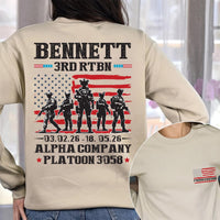 Custom Military Graduation Hoodie, Family Day Boot Camp Shirt, Proud Military Family Tee, Bootcamp Support Tee, Graduation Gifts, Front Back