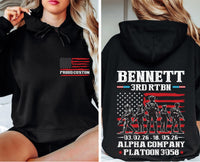 Custom Military Graduation Hoodie, Family Day Boot Camp Shirt, Proud Military Family Tee, Bootcamp Support Tee, Graduation Gifts, Front Back