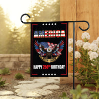 250 Years American Garden Flag, Patriotic 250th Anniversary Yard Flag, Celebrate Independence, Liberty National Pride Garden Decor