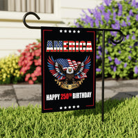 250 Years American Garden Flag, Patriotic 250th Anniversary Yard Flag, Celebrate Independence, Liberty National Pride Garden Decor