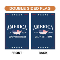 250 Years American Garden Flag, Patriotic 250th Anniversary Yard Flag, Celebrate Independence, Liberty National Pride Garden Decor