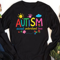 Brushstroke Autism Shirt, Autism Awareness Shirt, Autism Puzzle Pieces Tee, Autism Support Shirt, Autism Month Gifts, Gifts for Families
