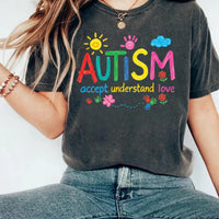 Brushstroke Autism Shirt, Autism Awareness Shirt, Autism Puzzle Pieces Tee, Autism Support Shirt, Autism Month Gifts, Gifts for Families