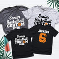 Custom Senior Basketball 2026 Shirt, Basketball Mom Shirt, Basketball Senior Night Tee, Senior 2026 Basketball Shirt, Front Back Design