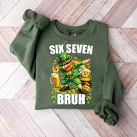 Bruh St. Patrick's Day Six Seven Shirt, 67 Meme Shirt, Funny Six Seven Tee, Meme Shirt, Holiday Gifts, Gift for Kids Men Women