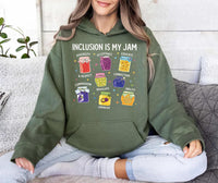 Inclusion Is My Jam Shirt, Neurodiversity Teacher Shirt, Special Education Crewneck Tee, Autism Awareness Shirt, Teacher Gifts