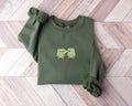 Cute Frog Embroidered Sweatshirt, Frog Kisses Hoodie, Funny Frog Shirt, Cute Frog Long Sleeve Shirt, Whimsical Frog Lover Gift