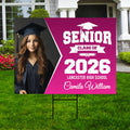 Personalized Graduation Yard Sign 2026 with Photo - Grad Sign, Class of 2026, Custom Graduation 2026 Yard Sign with Metal H-Stake