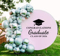 Graduation Class of 2026 Wall Decal, Congratulations Graduate Vinyl Decal, Graduation Party Sign Sticker, Multiple Sizes & Colors