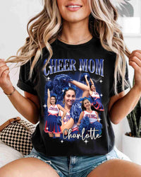 Personalized Cheer Mom Shirt, Custom Photo Cheer Mama Shirt, Game Day Cheerleading Tee, Cheer Mom Picture Shirt, Cheer Gifts, Gifts for Moms