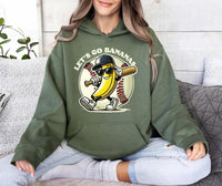Funny Banana Baseball Shirt, Sports Team Mascot Shirt, Hip Hop Banana Tee, Funny Baseball Shirt, Unisex Baseball Shirt, Baseball Gifts