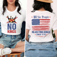 No Kings Protest Sweatshirt, Rejecting Kings Since 1776 Shirt, We The People Freedom Tee, Patriotic 2026 Statement Shirt, Front Back