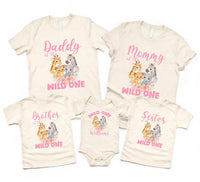 Family Safari Birthday Shirt, Wild One Floral Theme Shirt, Safari Birthday Tee, Jungle Family Matching Shirt, Birthday Gifts for Family