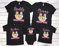 Family Safari Birthday Shirt, Wild One Floral Theme Shirt, Safari Birthday Tee, Jungle Family Matching Shirt, Birthday Gifts for Family