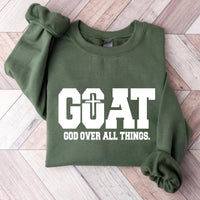 G.O.A.T God Over All Things Shirt, God Over All Things Christian Shirt, Faith Quote Tee, Religious Christian Shirt, Christian Gifts