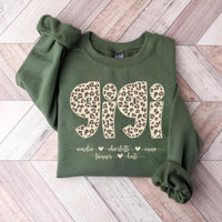 Personalized Gigi Shirt, Custom Grandma Shirt with Grandkids Names, Leopard Mimi Tee, Nana Shirt, Mother’s Day Shirt, Gifts for Gigi
