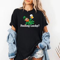 Leprechaun Feeling Lucky Shirt, St Patrick’s Day Shirt, Luck of the Irish Tee, Trendy Retro St Paddy’s Day Shirt, St Patrick Gifts