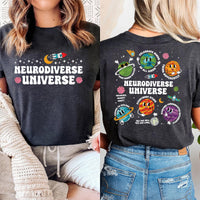 Autism Awareness Shirt, Neurodiverse Universe Shirt, Sped Teacher Tee, Space Neurodiversity Shirt, Special Education Shirt, Front Back