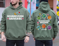 Autism Awareness Shirt, Neurodiverse Universe Shirt, Sped Teacher Tee, Space Neurodiversity Shirt, Special Education Shirt, Front Back
