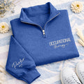 Occupational Therapist Quarter Zip Sweatshirt Embroidered, OT Graduation Gift, OT Appreciation Pullover, Occupational Therapy Gift for Women