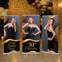 Custom Retractable Banner Stand, Personalized Roll Up Banner, Event Business Display Sign, Promotional Marketing Banner for Trade Shows