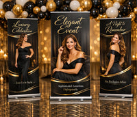 Custom Retractable Banner Stand, Personalized Roll Up Banner, Event Business Display Sign, Promotional Marketing Banner for Trade Shows