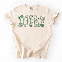 Coquette Lucky St Patrick’s Day Shirt, Preppy St Patricks Day Shirt, Pink Shamrock Tee, Retro Lucky Shirt, Unisex St Patty’s Shirt
