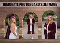 Graduation Photo Board Arch Backdrop, Graduation Party Photo Prop, Custom Grad Arch Standee, Class Celebration Event Display