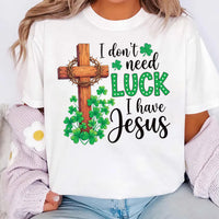 Christian St Patrick’s Day Shirt, Clover Cross Shirt, Faith Shamrock Tee, Religious St Patrick Shirt, Saint Patrick Gift, Christians Gift