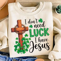 Christian St Patrick’s Day Shirt, Clover Cross Shirt, Faith Shamrock Tee, Religious St Patrick Shirt, Saint Patrick Gift, Christians Gift