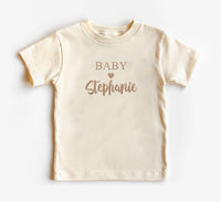 Custom Embroidered Bodysuit, Personalized Name Baby Shirt, Newborn Gift, Pregnancy Announcement Gift