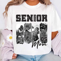Custom 2026 Senior Football Mom Shirt, Personalized Football Player Photo Shirt, Name & Jersey Number Tee, Senior Night Shirt, Sports Gifts