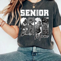 Custom 2026 Senior Football Mom Shirt, Personalized Football Player Photo Shirt, Name & Jersey Number Tee, Senior Night Shirt, Sports Gifts