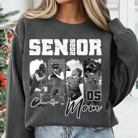 Custom 2026 Senior Football Mom Shirt, Personalized Football Player Photo Shirt, Name & Jersey Number Tee, Senior Night Shirt, Sports Gifts