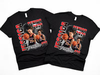 Custom Bootleg Basketball Senior 2026 Shirt, Personalized Player Graduation Shirt, Senior Night Basketball Tee, Class of 2026 Shirt