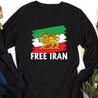 Lion & Sun Iran Flag Shirt, Persian Heritage Shirt, Iranian Pride Tee, Classic Lion and Sun Shirt, Unisex Persia Shirt, Gifts for Iranians