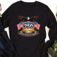 Semiquincentennial Logo Shirt, 250th Anniversary USA Shirt, 250th USA Eagle Flag Tee, American Flag 250 Shirt, Patriotic Gifts