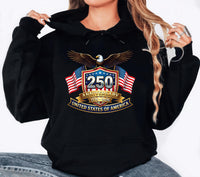 Semiquincentennial Logo Shirt, 250th Anniversary USA Shirt, 250th USA Eagle Flag Tee, American Flag 250 Shirt, Patriotic Gifts