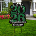 Personalized Graduation Yard Sign 2026 - Grad Sign, Class of 2026 Lawn Sign, Custom Graduation 2026 Yard Sign with Metal H-Stake