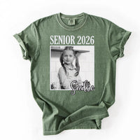 Custom Photo Senior 2026 Shirt, Back to School Vintage Photo Shirt, Class of 2026 Tee, Graduation Shirt, Grad Gifts, Gifts for Students