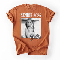 Custom Photo Senior 2026 Shirt, Back to School Vintage Photo Shirt, Class of 2026 Tee, Graduation Shirt, Grad Gifts, Gifts for Students