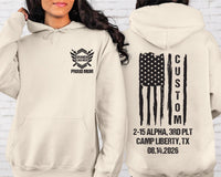 Basic Training Graduation Shirt, Custom Boot Camp Graduation Shirt, Army Family Day Tee, Personalized Company Platoon Shirt, Front Back