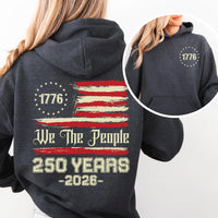 America 250th Anniversary Shirt, Patriotic Military Shirt, Veteran Day Gift Tee, 4th of July Independence Day Shirt, Front Back