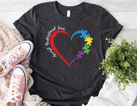 Autism Accept Understand Love Shirt, Autism Awareness Teacher Shirt, Puzzle Autism Tee, Support Autism Shirt, Awareness Gifts, Teachers Gift