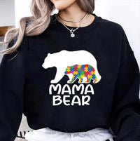 Autism Mama Bear Sweatshirt, Autism Awareness Shirt, Autism Mom Tee, Special Ed Mom Shirt, Autism Mother Shirt, Autism Gifts, Gifts for Moms