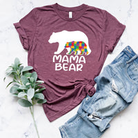 Autism Mama Bear Sweatshirt, Autism Awareness Shirt, Autism Mom Tee, Special Ed Mom Shirt, Autism Mother Shirt, Autism Gifts, Gifts for Moms
